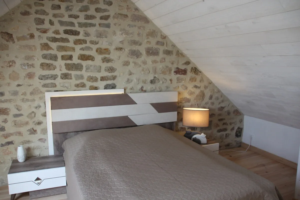 Chambre du gîte Mirage pour 8 personnes à Bacilly niveau1